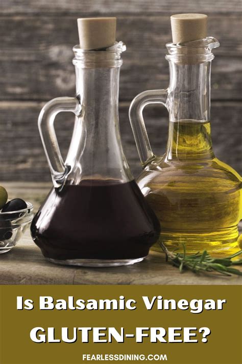 does balsamic vinegar contain gluten.